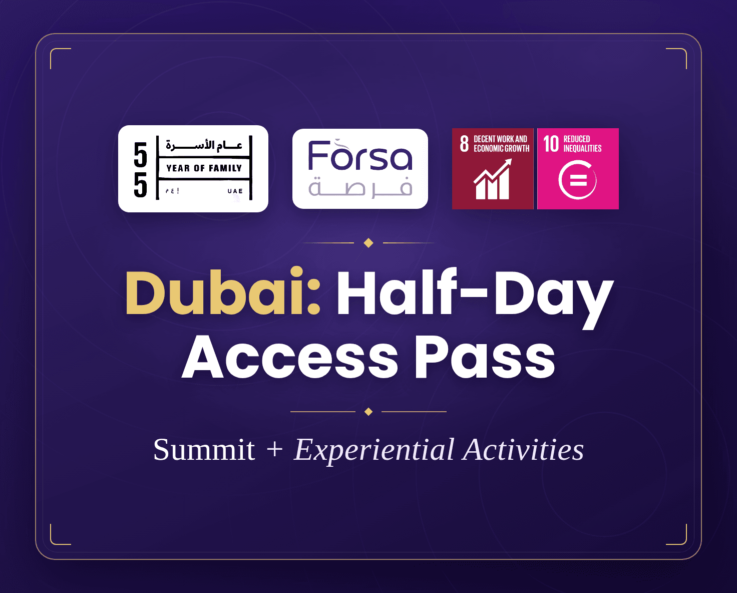 Half-Day Access Pass: Summit + Experiential Activities - Image 1 of 1